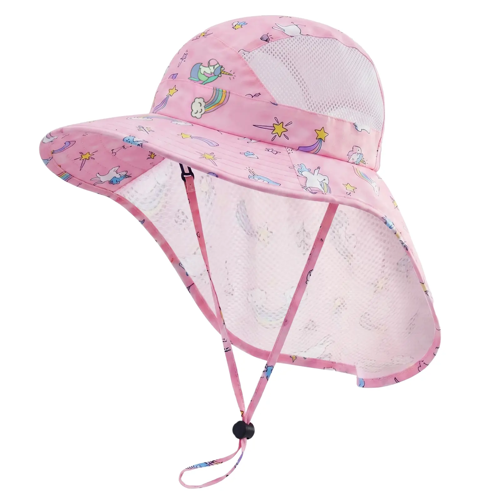 Sun Hat Toddler Kids UPF 50+ UV Protection - Wide Brim Boys Girls Beach Hat for Summer Outdoor, Age 0-5