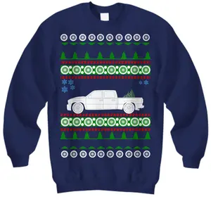 truck like a 2005 Chevy Silverado 1500 Ugly Christmas Sweater, gift for silverado owner, chevy truck gift idea, low rider truck, holiday