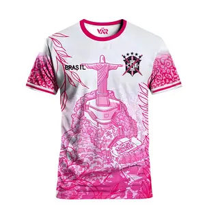 Vintage Brasil Jesu Heritage Pink Color Soccer Jersey 2026 For Fans, Soccer Jersey For Couple Matching, Streetwear Soccer Jersey Vintage , Perfect Gifts, Sports Top, Gym Athletic Clothes