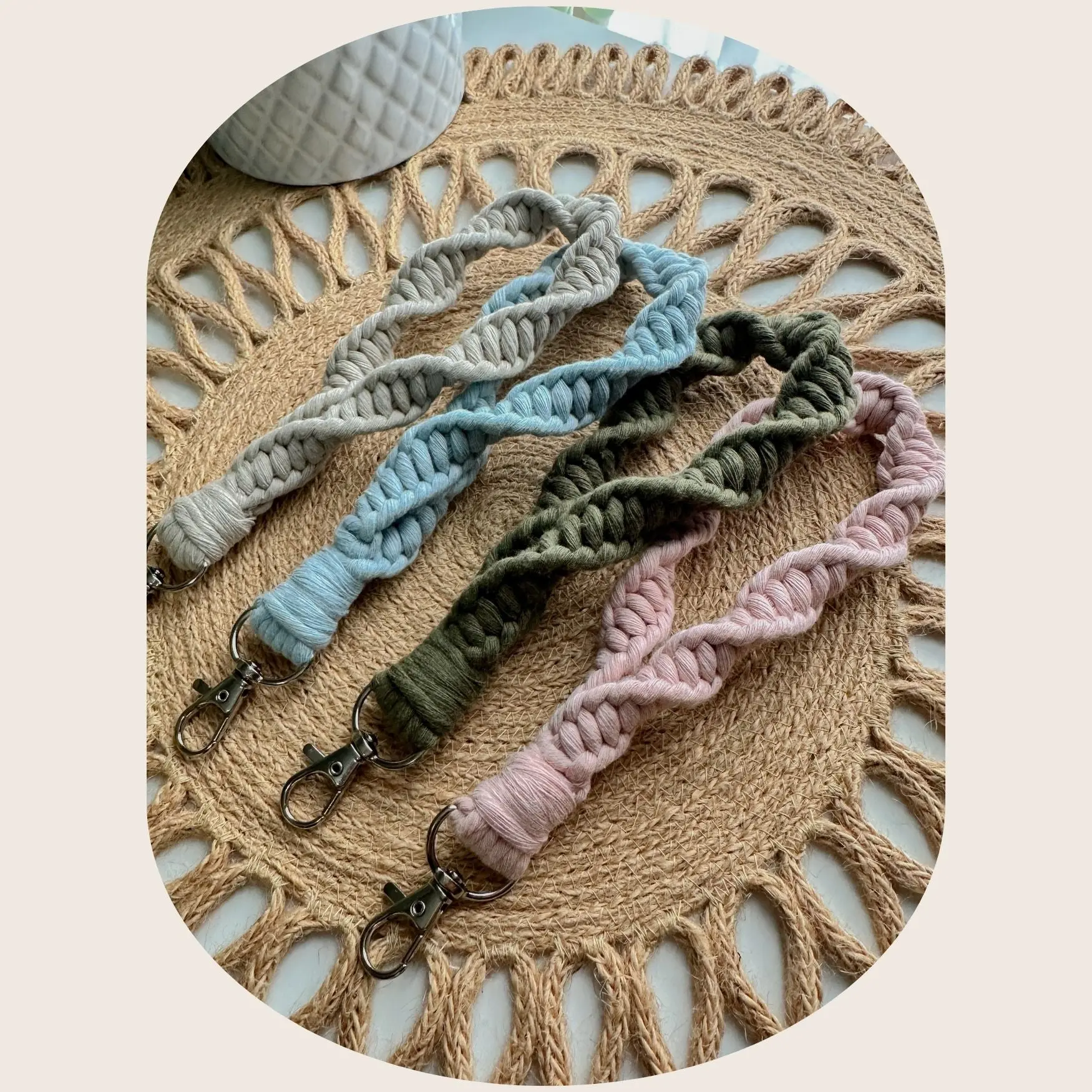 Macrame Swirl Wristlet