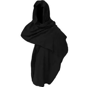 Medieval Men's Cloak, Renaissance Men's Cloak, Suitable for Halloween Party, One Size 53*83inch Costume Cotton Sleeve Clothes Loose Fabric