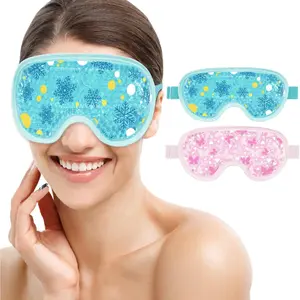 Reusable Cooling Gel Eye Mask Cold Compress Ice Pack for Puffy Tired Eyes Migraines Stress Relief Itchy Eyes Eye Surgery Skin Care Eye Spa 2PCS