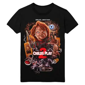 Halloween Vintage Chucky Horror Shirt Vintage Graphic Tee Unisex S-3XL Menswear Fashionable Basic Streetwear Tops Casual  Crewneck Shortsleeve Tshirt