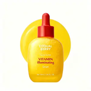 EQQUALBERRY Vitamin Illuminating Serum -BrighteningVitamin C Serum withNiacinamide IStrengthensskinbarrierlHydrates using Ceramide andHyaluronicAcid,1.01oz /30ml