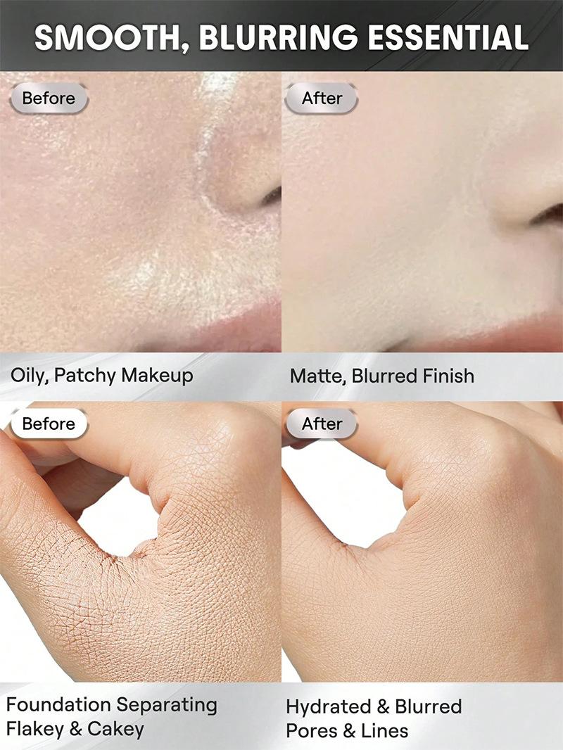 [Free Gift] Hydrating Face Primer - Blurring & Pore Minimizing Makeup Base,Long-Lasting Foundation Gripper for Smooth, Flawless Skin, Dewy Matte Finish for Dry & Oily Skin