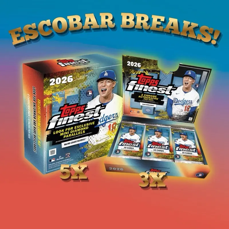PYT #212 - Topps Finest Hobby (x3) Mega (x5)  8 Box Sports Card Break