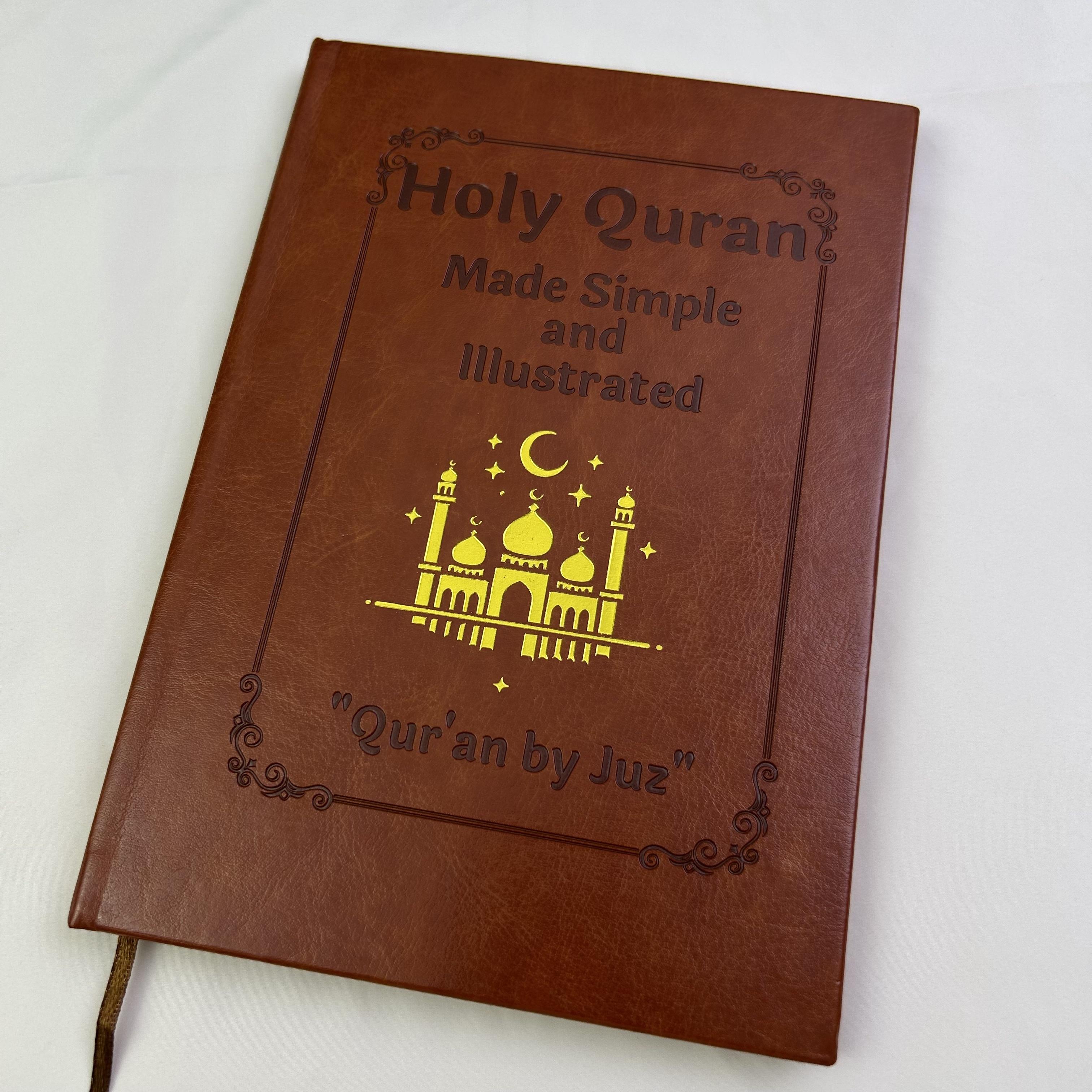 Quran Made Simple Beginner Guide Notebook, Reading Materials & Illustrated Tafsir Journal, 1 Count Full Summary with Easy Explanations, Portable Islamic Religious Notebook, Ideal Gift for Ramadan or Eid