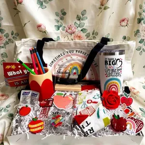 Teacher Appreciation Week Gift Set - Perfect for Any Occasion with Thoughtful Items to Show Love and Gratitude - Includes Tumbler, Tote Bag, and More