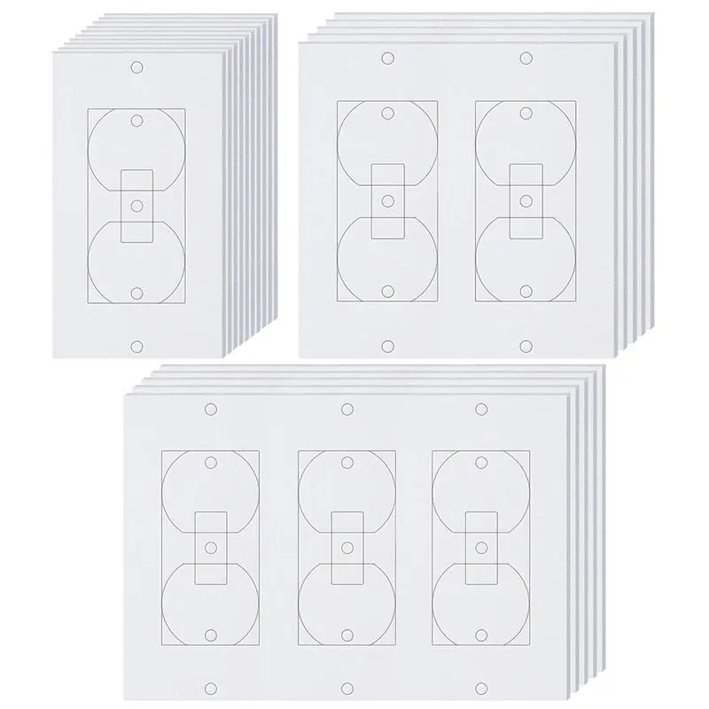 20-Pieces EVA Foam Outlet Insulation Pads, Soft Windproof Insulating Sealers for Wall Outlets & Light-Switch Sockets, Energy-Efficiency Boosters for Domestic & Commercial Use, Domestic And Commercial Use