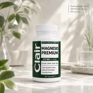 Clair Magnesio Premium Mineral Complex Dietary Supplement Capsules, 275 mg Per Serving, 90 Capsules, 45 Servings, Adult Capsule Supplement