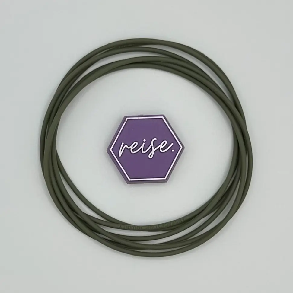 "Battledress" / Silicone Stacking Bracelets / Solid Color Stack