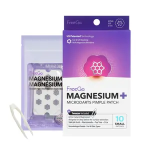 FreeGo Magnesium+ Microdarts Pimple Patch (Small 10 Count) Acne Treatment with Niacinamide Salicylic Acid Tea Tree & Cica for Gentle Skin Repair and Acne