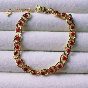 <PingEast jewelry > Ruby bracelet 22 round stone