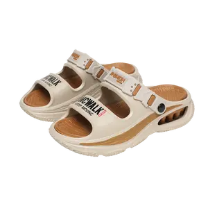 Mens Sandals, Ultra Cushion Comfy Men Slippers, Arch Support Man Sport Sandal with Back Strap Open Toe Shoes for Indoor Outdoor Beach Garden Travel ﻿