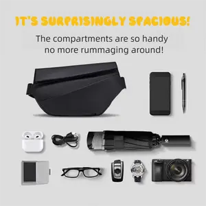 Solid Color 11" Waterproof Magnetic Tablet Bag Lightweight Portable Sling Bag Crossbody Chest Pack for Sports Hiking All Seasons gym  bag Adjustable Tactical Crossbody Sling Bag small crossbody tactical shoulder axe hammer belt bag zipper bum woman unique