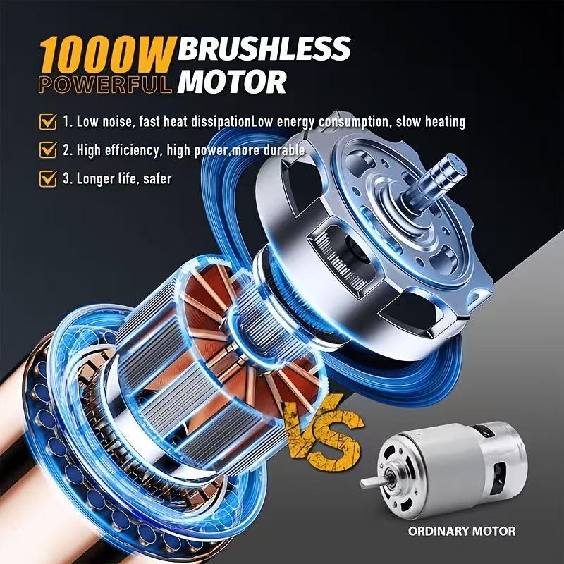 Mini Chainsaw 6 inch 2 Batteries Power Electric polesaw For Tree Trimming Wood Cutting Perfect G