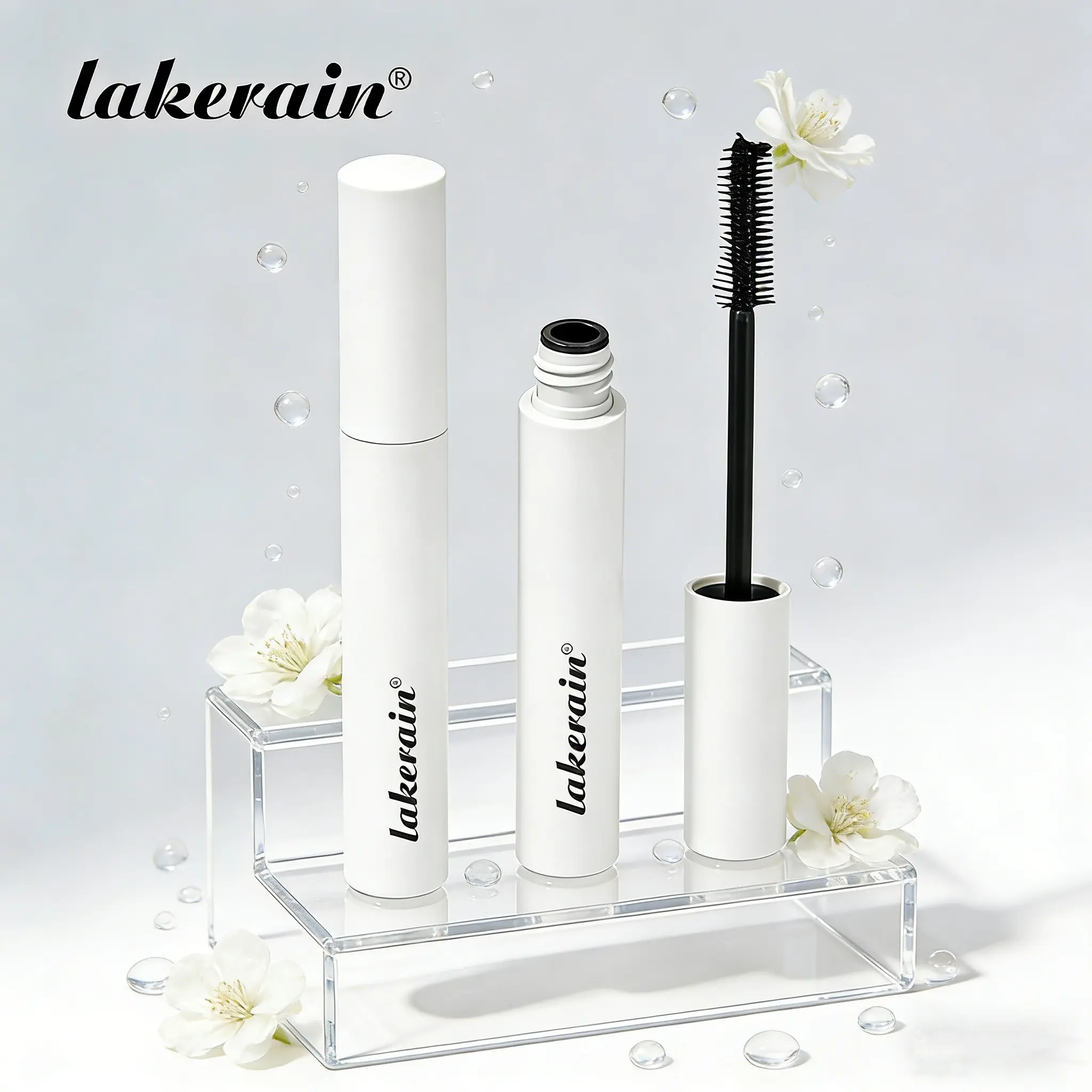 1 Count Dual-Sided Wand Mascara, Longer, Lifted & Separated Lashes, Easy Warm Water Removal, Curling Eyelash Iron Mascara, Long-Lasting Cosmetic Makeup, Mascara Brush, Recommended Mascara