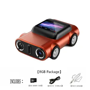 Portable 2k HD Thumb Camera, Car Style Mini Camcorder, Auto Focus Flashlight Function, Lightweight Pocket Camera, Keychain Travel Video Recorder