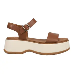Sorel Womens Dayspring Ankle Strap Platform Casual Sandals Casual Mid Heel 2-3" - Brown
