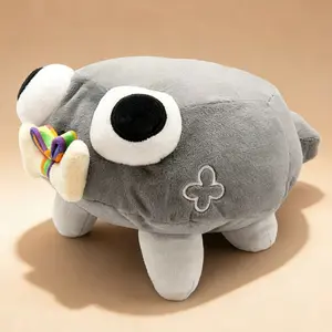 NIYA COO 25CM Kawaii Cartoon Plush Toy Dandy's World Game Role Pebble Dog Cute Stuffed Pillow for Kids Birthday Gift Home Decor Short Plush PP Cotton