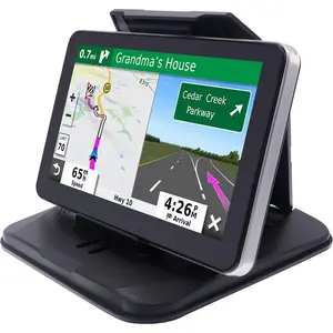 GPS Mount Holder - Universal Dashbaord Phone Tablet PC Navigation Holder for Garmin Nuvi iPhone iPad Galaxy Yoga Android Fits 4.3"-9.6" GPS & Smartphone Friction Mount Holder