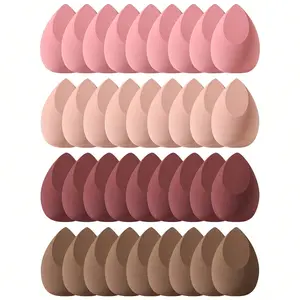 36pcs/Pack Makeup Sponges, Multicolor Makeup Sponge For Foundation Blending, Liquid/Cream/Powder Seamless Smooth Beauty Sponge, Latex-Free Hypoallergenic Dual Use Foundation Puff, Suitable For All Skin Types
