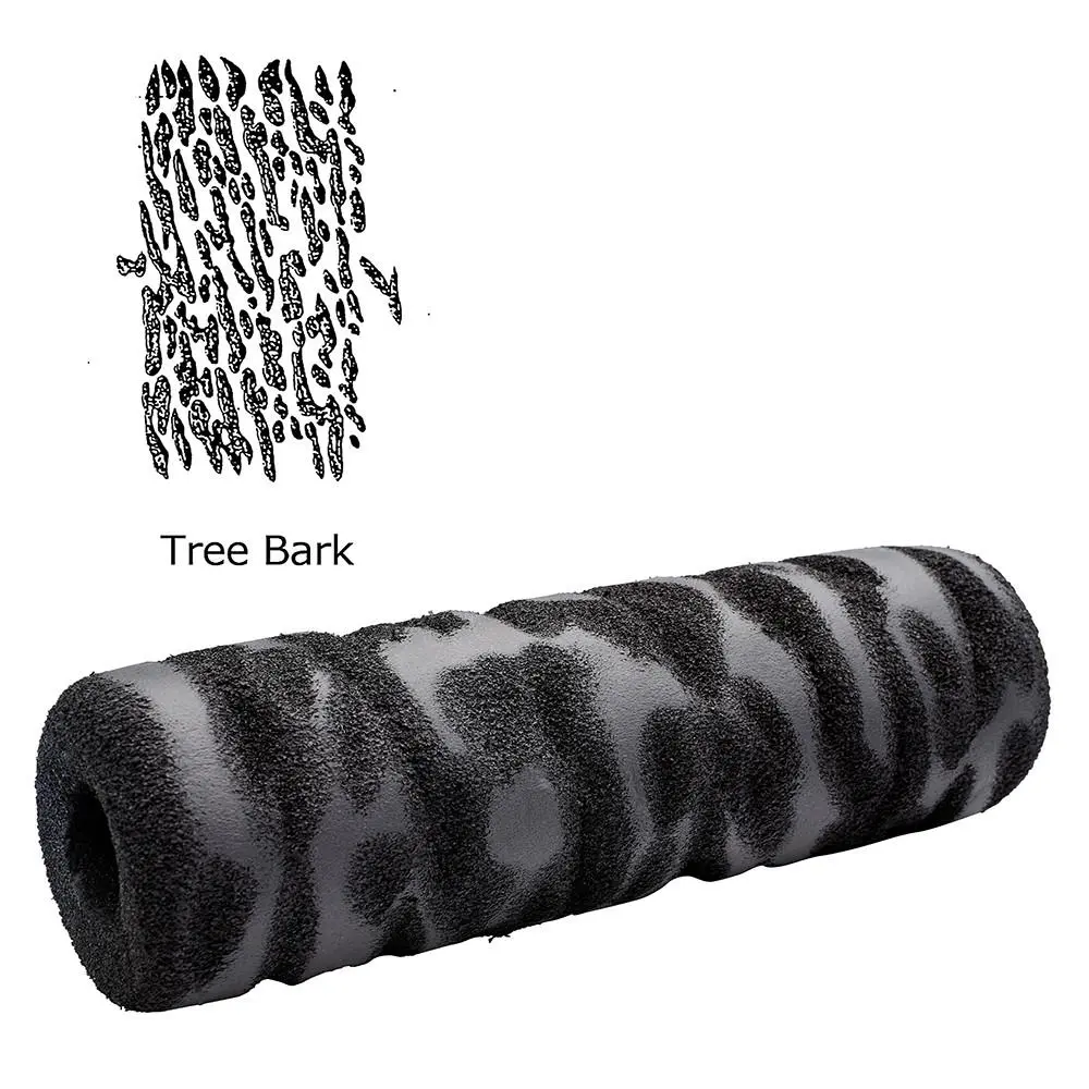 TOOLPRO Tree Bark Foam Texture Roller Cover - Home Improvement Wallpaper Tool, Creates Beautiful Texture Patterns, Hides Blemishes on Walls, Fits All Standard 9-inch Paint Roller Frames