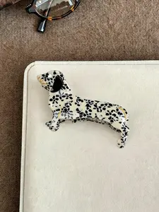 Cute Cartoon Animal Acetate Dog Hair Claw Clip, Back-Of-Head Half-Up Ponytail Shark Clip, Versatile Hair Accessory, Cute Hair Clips, 1pc