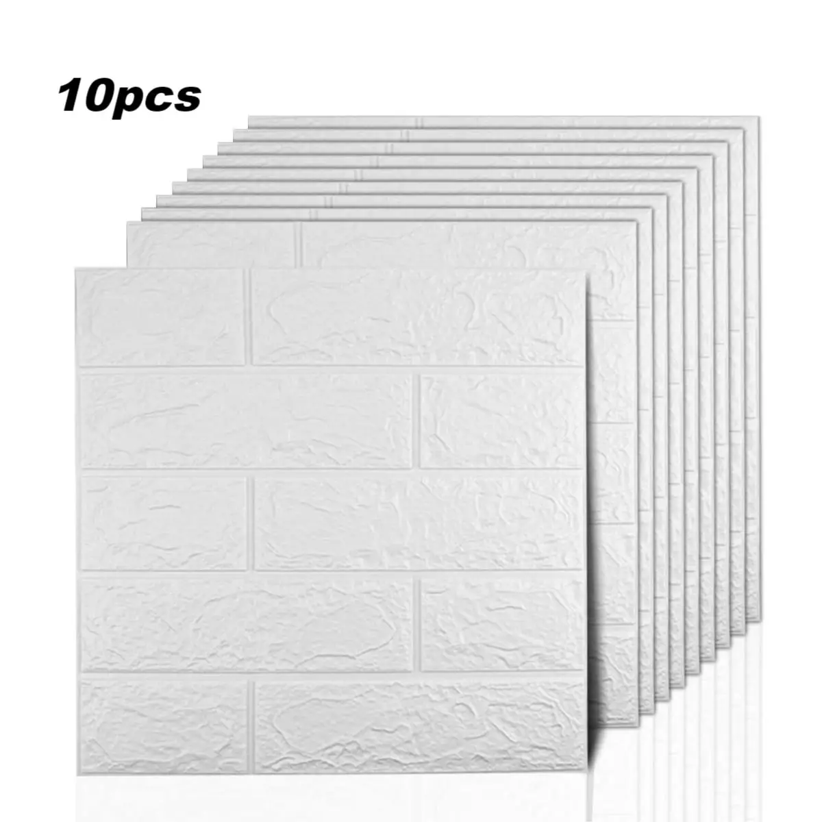 3D Brick Wallpaper, 10pcs Self-adhesive Waterproof Wallpaper, Summer Decorative Wallpaper for Home Decor, Sound Proof Panels, Modern Room Design