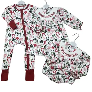 Kids Girl Christmas Smock Dress Merry Christmas Dresses