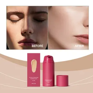 30g Natural Color Temperature Adjusting Moisturizing Foundation Liquid, Smooths Skin, Flawless, Soft Makeup Feel, Long-Lasting, Radiant, Shiny, Fine, Transparent Foundation