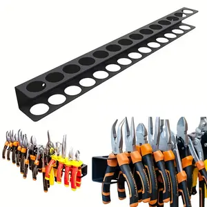 Metal Floating Tool Storage Rack with Wall Mount, Screwdriver and Pliers Organizer for Garage and Workshop, Construction Tool Organizer