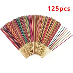 Multi-scented Incense Stick, 125pcs/set Aromatherapy Incense Stick, Home Fragrance for Yoga Meditation Sleep Reading