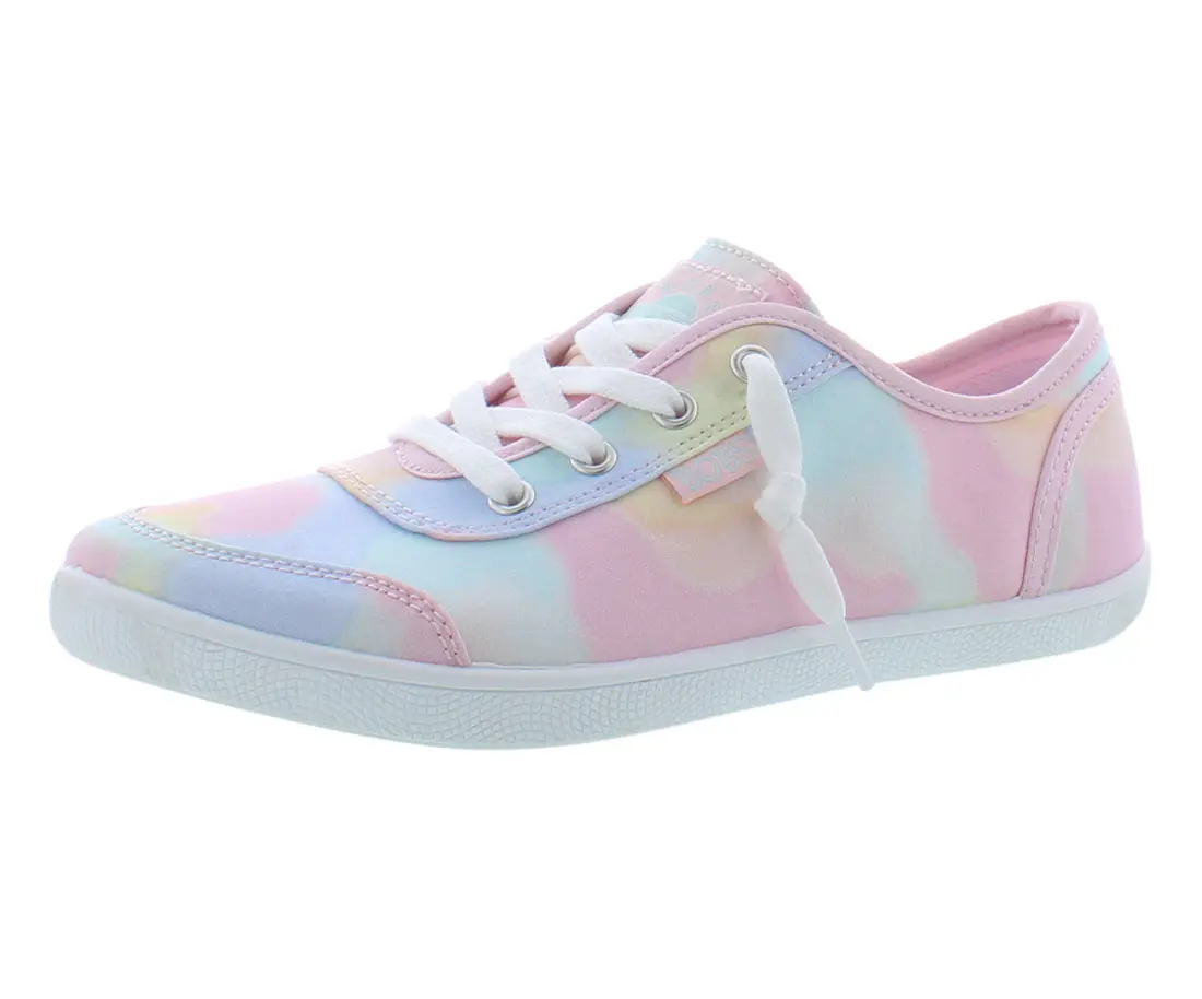 Skechers Bobs Plush Ocean Song Womens Shoes, Footwear, Pink/Multi-Colored, Low Top