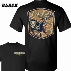 Good Ole Boys T-Shirt – Outdoor Camouflage Design with Deer Graphic, Perfect for Hunting and Nature Enthusiasts, Unisex T-shirt Top  Crewneck Shortsleeve Comfort Summer Streetwear Graphic tees men gifts