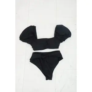 black padded bikini