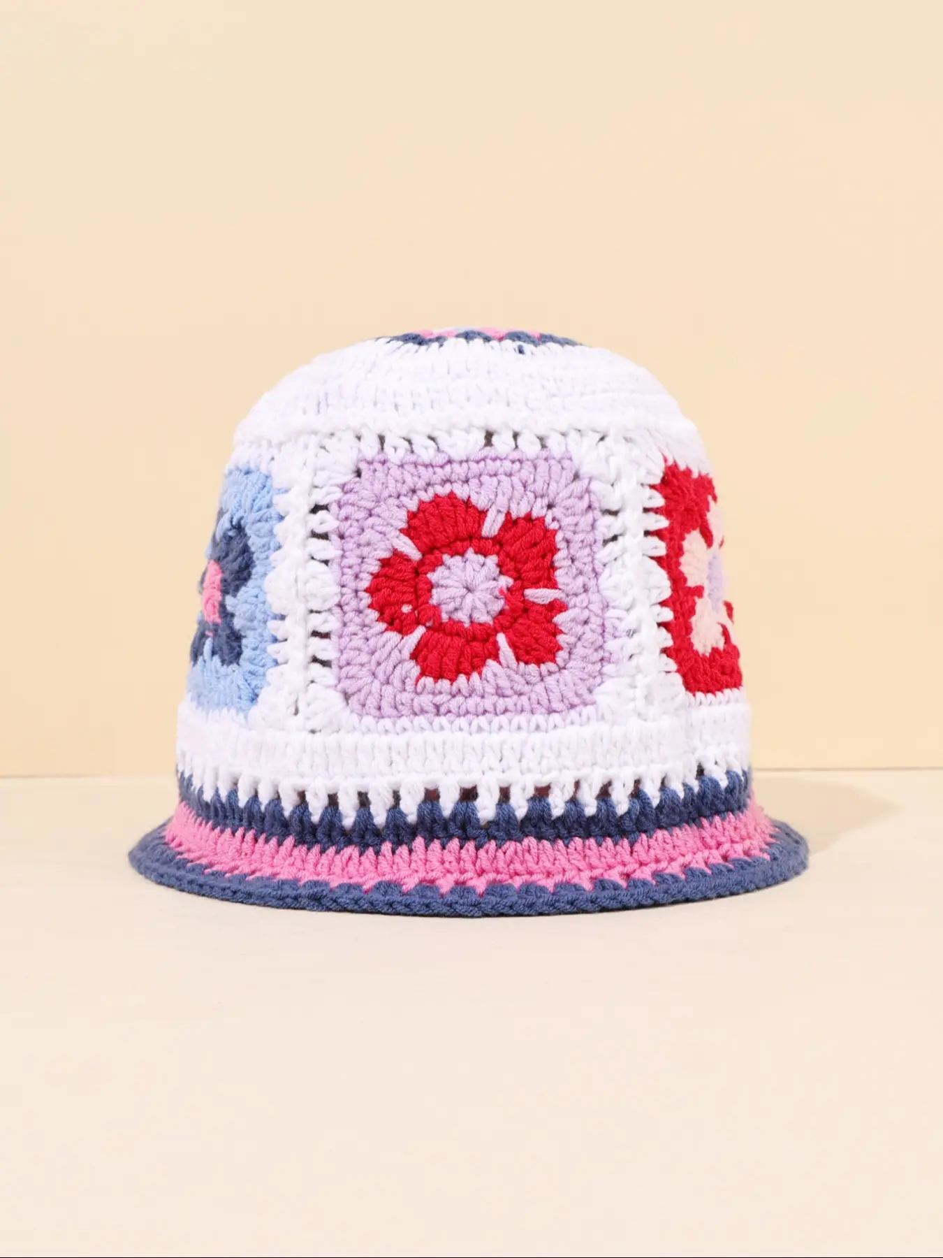 Handmade Crochet Hollow Knitted Cap, Fitted Design, Casual Style, All Season Use, Perfect for Daily Wear & Fashion Accessory
