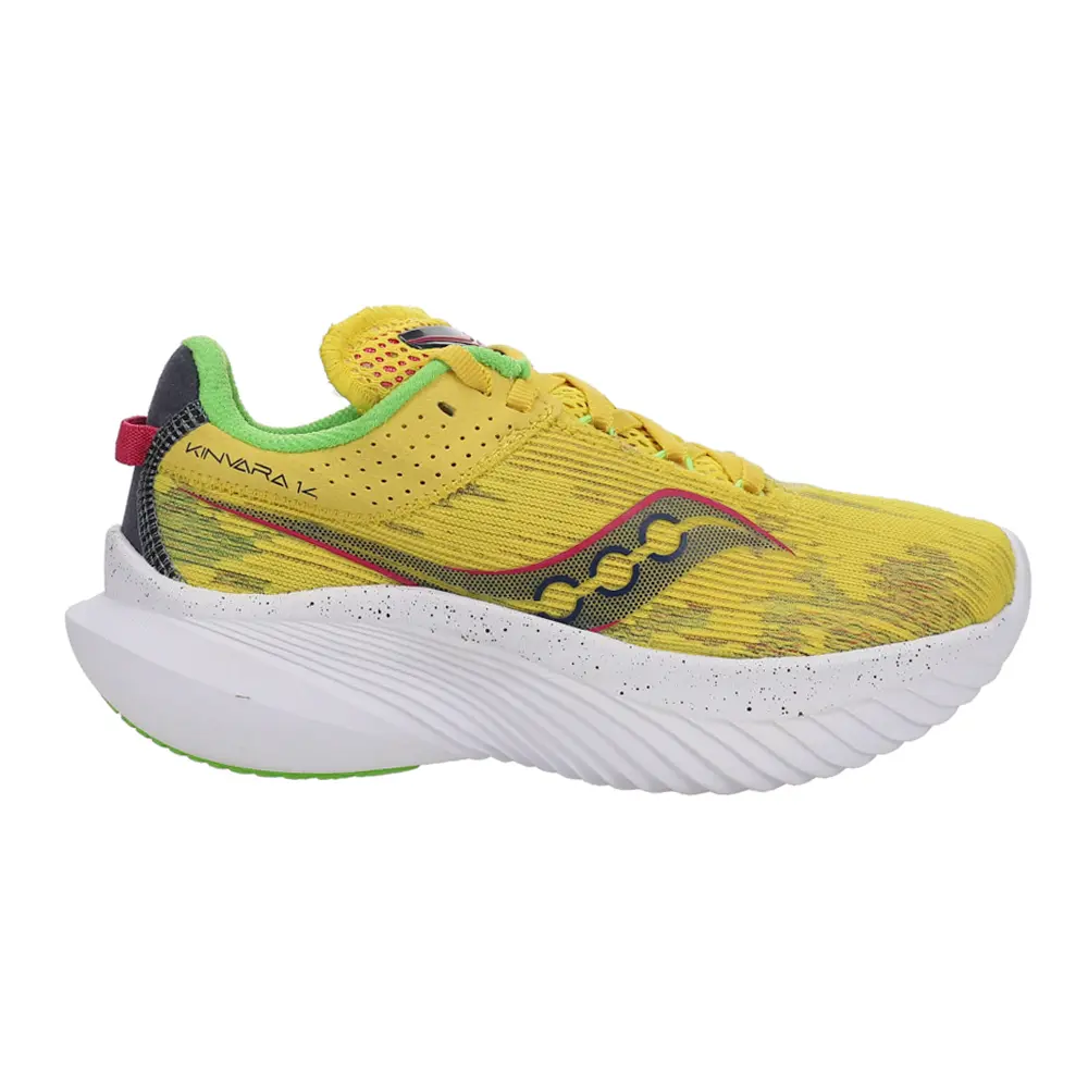 Saucony Womens Kinvara 14 Running Sneakers Shoes - Yellow Saucony Womens Kinvara 14 Running Sneakers Shoes - Yellow