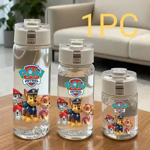 Paw Patrol Water Bottle Plastic Tea Infuser Heat Resistant Anti-Drop Simple Summer Portable Cup, Travel Water Bottle, Durable Leak-Proof Design, Leak Proof Drinkware