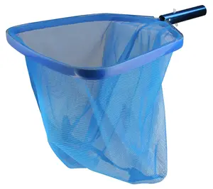 19" Blue Large Swimming Pool Leaf Rake with Net