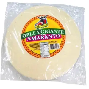 Oblea Gigante De Amaranto.Giant Amaranth Wafer