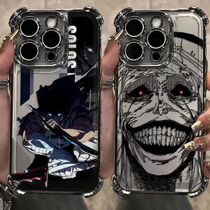 Anime Solos Levelings Plating Phone Case For iPhone 17 16 15 14 13 12 11 Pro Max X XR XSMax 7 8 6 Plus Anti-Fall Airabag Back Cover