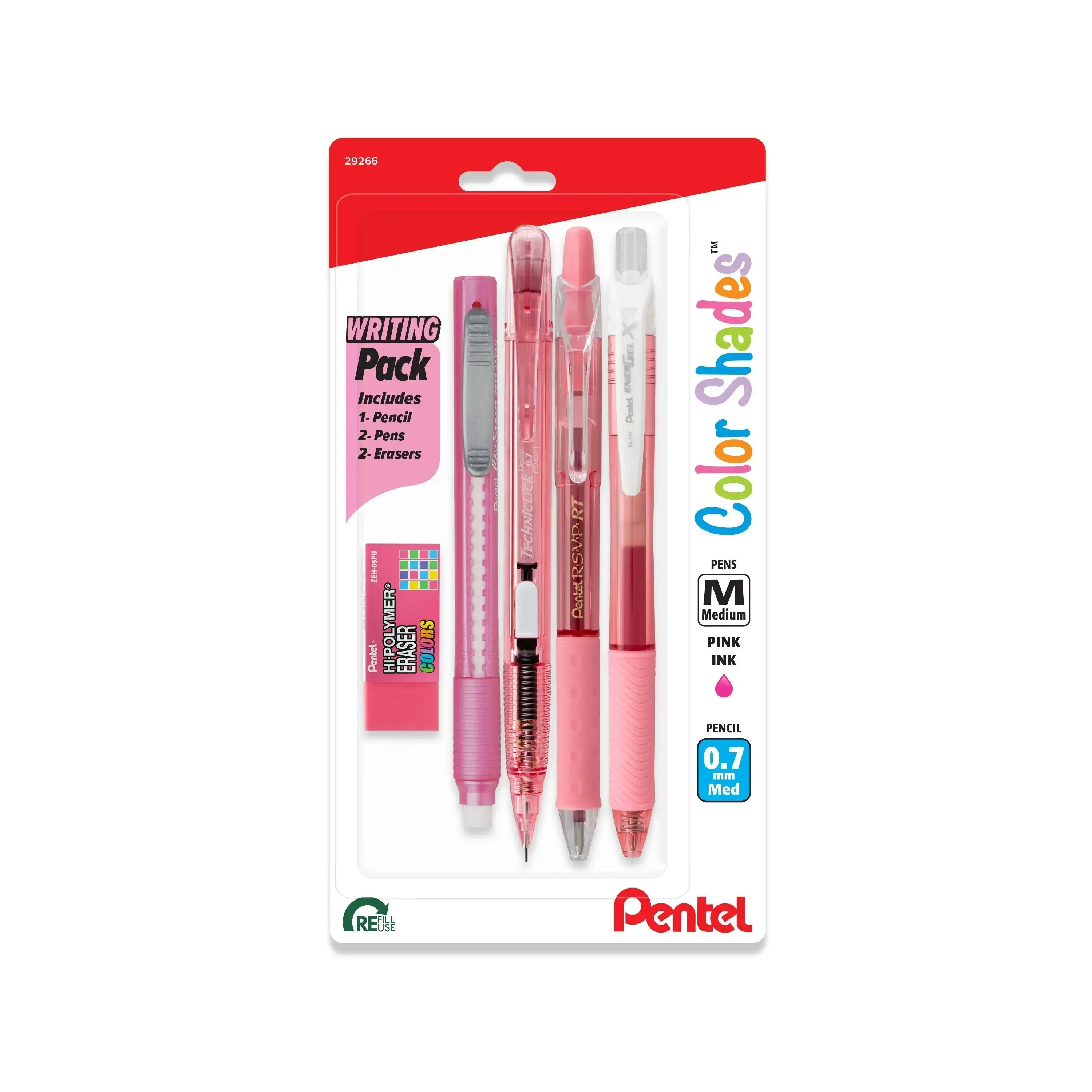Pentel Color Shades V2 Ballpoint Pen Writing Packs, 0.7mm Tip, Smooth Ink, Office Stationery Writing & Correction Tool, Ballpoint Pen Gifts, Gel Pens Set