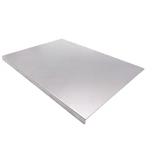 Non-slip Stainless Steel Kitchen Chopping Board - Metal Cutting Board for Meat, Fruits (40x30cm/15.7x11.8in)