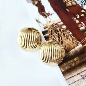 "Bree" Oversized Gold Stud Earrings