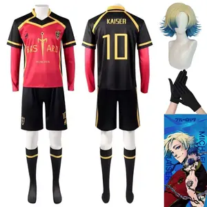 Anime Kaiser Cosplay Costume Set Bastard Munchen Team Football Jersey Michael Kaiser Soccer Uniform Halloween Party Costumes