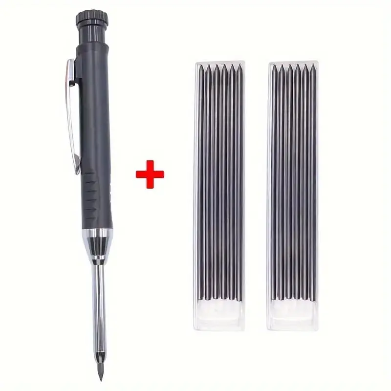 Durable Carpenter Pencils Mechanical Markers Marking Tool for Woodworking, Woodworking Scriber, Ideal for Carpentry Building Design and Engineering Drawing, Carpentry Tools
