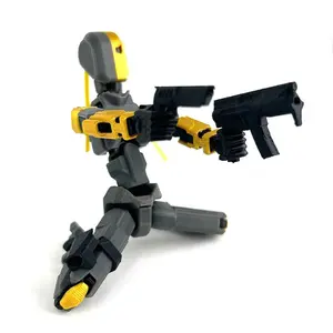 3D Printed Mannequin Dummy 13 Black Gold Warrior Series Toys Action Figures Multi-Jointed Movable Shapeshift Robot Ornaments