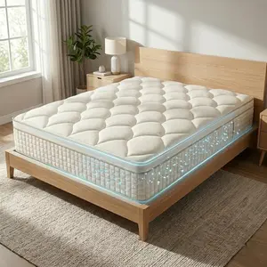 Cooling Queen Mattress in a Box – 10/12/14 Inch Hybrid Memory Foam Bed with Pocket Springs & Pressure Relief mattress -memory