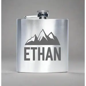 Custom Silver Flask Custom Silver Flask